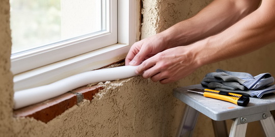 Подготовка шва: установка фоновой полосы